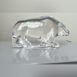 Tiffany Co. glass Bull